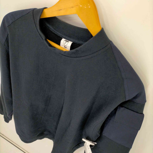 パネルコットン切替 ショルダーポケットスウェット メンズ import:M