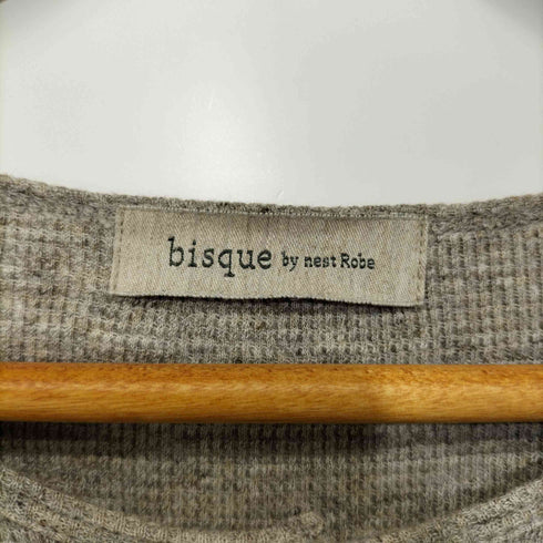 ビスクバイネストローブ bisque by nest robe ヘンリーネック サーマルミニ丈 ワンピース レディース