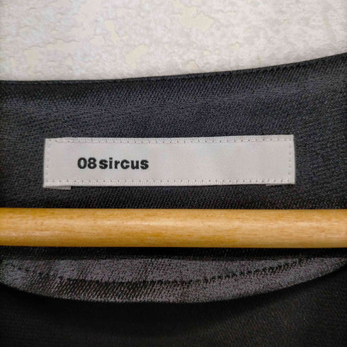 ゼロエイトサーカス 08sircus 22AW サテン Vネックドレープシャツ レディース JPN:1