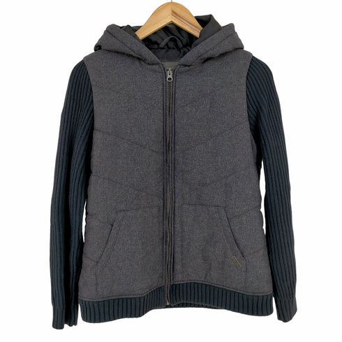 エディーバウアー Eddie Bauer 中綿ジャケット ニット切替 フード レディース import:S