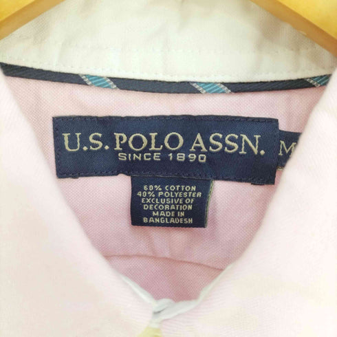 ユーエスポロアッスン U.S.POLO ASSN ロゴ刺繍 ボタンダウンオックスフォードシャツ メンズ import:M
