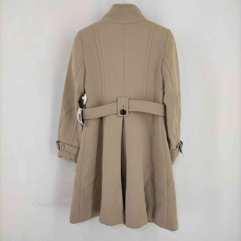 バーバリーブルーレーベル BURBERRY BLUE LABEL ウールコート アウター ミドル リボンベルト 裏地ノバチェック柄 レディース 38