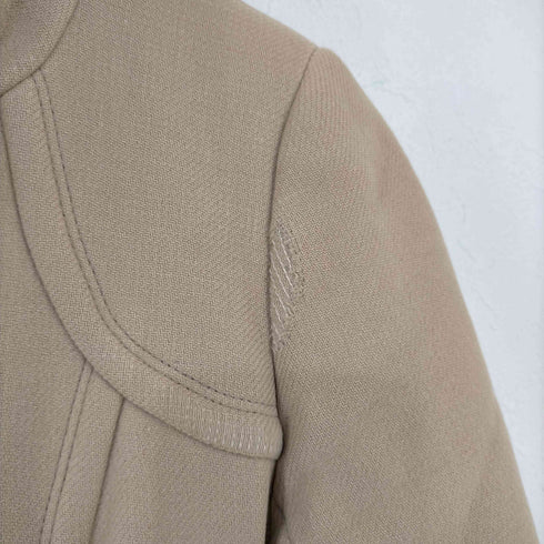 バーバリーブルーレーベル BURBERRY BLUE LABEL ウールコート アウター ミドル リボンベルト 裏地ノバチェック柄 レディース 38