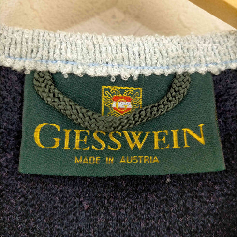 ギースヴァイン GIESSWEIN ノーカラージャケット ウール混 パイル生地 レディース JPN:36