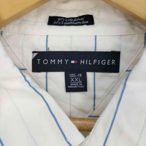 トミーヒルフィガー TOMMY HILFIGER オーバーサイズ ストライプシャツ メンズ import:XXL