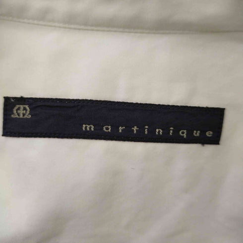マルティニーク martinique バンドカラー比翼L/Sシャツ レディース