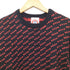 アベイシングエイプ A BATHING APE GORILLA WOOL バーズアイ 総柄 クルーネック プルオーバーニット メンズ JPN:M