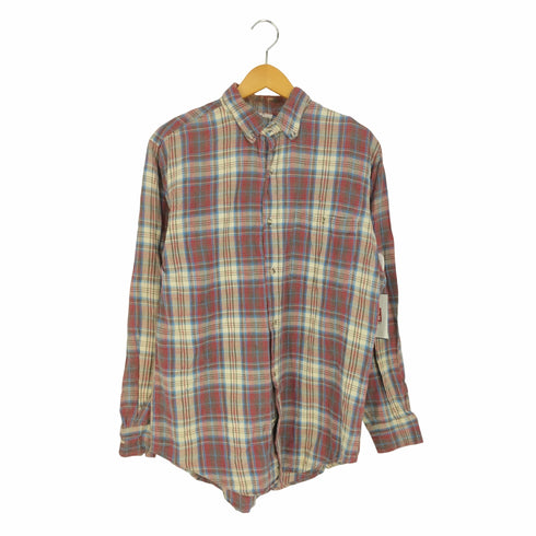 アッシュ クリーク ASH CREEK ケニア製 ボタンダウンチェックシャツ メンズ import:M