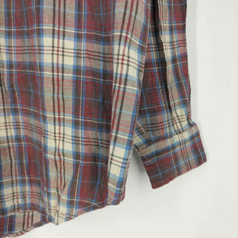 アッシュ クリーク ASH CREEK ケニア製 ボタンダウンチェックシャツ メンズ import:M
