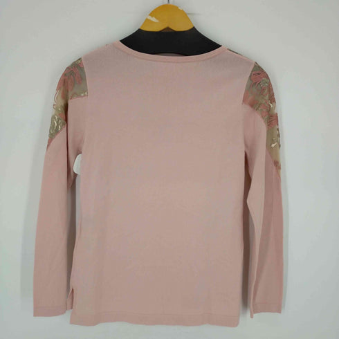 CHRISCELIN 花刺繍スパンコールL/Sカットソー レディース 38