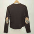 バーバリーロンドン BURBERRY LONDON ノバチェック エルボーパッチ クルーネックTシャツ レディース import:M
