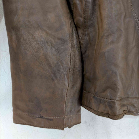 イサムカタヤマバックラッシュ ISAMU KATAYAMA BACKLASH レザージャケット ヴィンテージ加工 メンズ