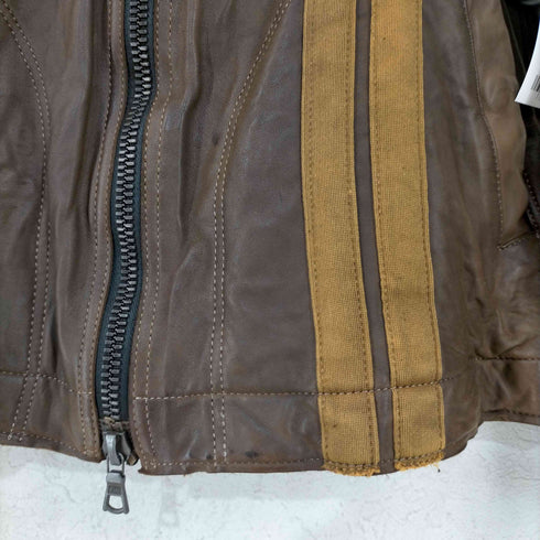 イサムカタヤマバックラッシュ ISAMU KATAYAMA BACKLASH レザージャケット ヴィンテージ加工 メンズ