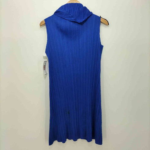 プリーツプリーズイッセイミヤケ PLEATS PLEASE ISSEY MIYAKE 変形ネック ノースリーブ プリーツワンピース レディース JPN:3
