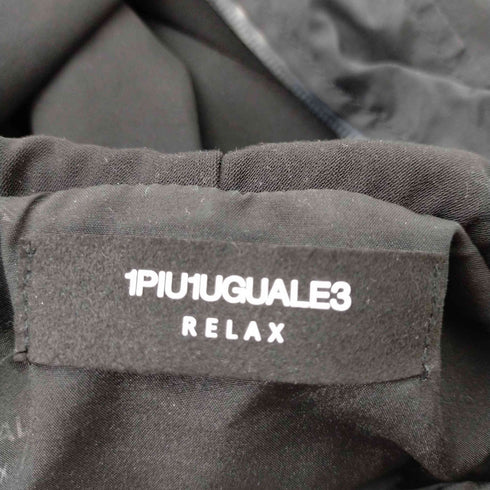ウノピゥウノウグァーレトレリラックス 1piu1uguale3 RELAX レザーコンビジャケット シープレザー 止水 ダブルジップ メンズ JPN:S