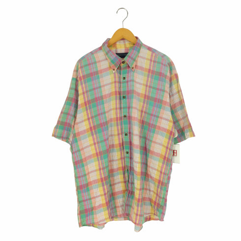 KENNETH GORDON USA製 ボタンダウンチェックシャツ メンズ import:XL