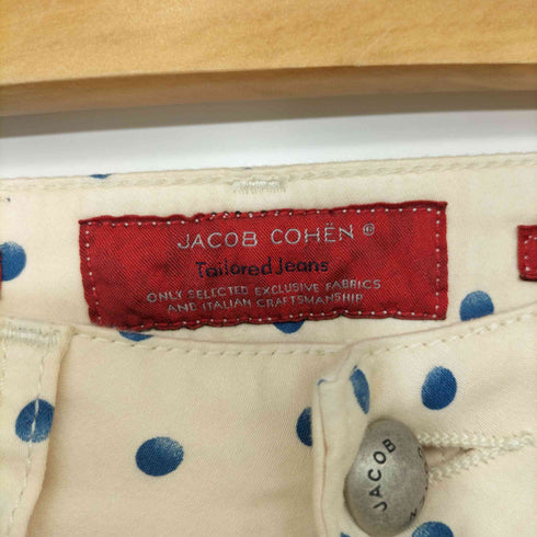 ヤコブコーエン JACOB COHEN ドット テーパードパンツ レディース UK:24