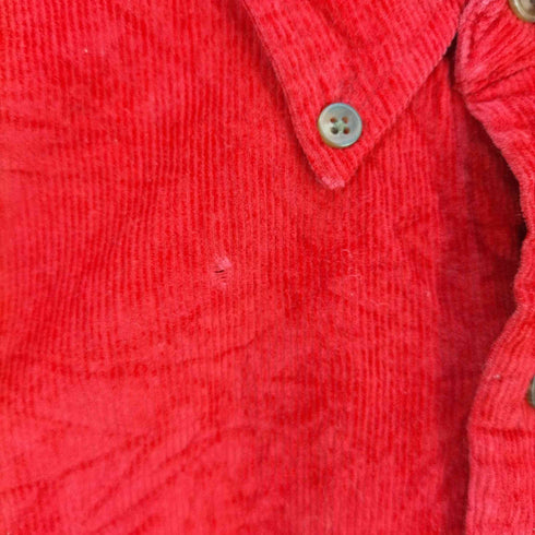 エディーバウアー Eddie Bauer 白タグ ボタンダウンコーデュロイシャツ メンズ import:XL