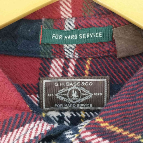 ジーエイチバス G.H.BASS FOR HARD SERVICE ネルチェックシャツ メンズ import:XL