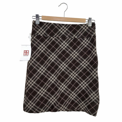 バーバリーブルーレーベル BURBERRY BLUE LABEL 台形スカート チェック レディース 36