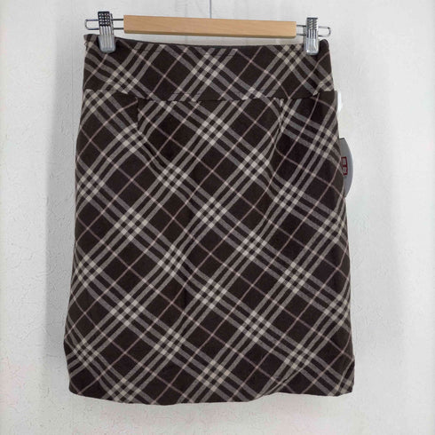 バーバリーブルーレーベル BURBERRY BLUE LABEL 台形スカート チェック レディース 36