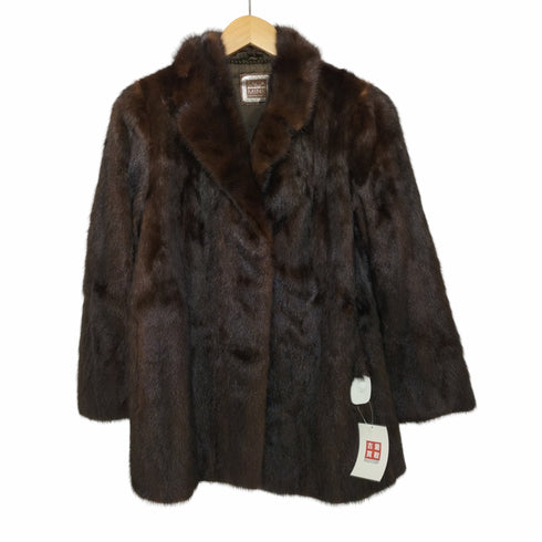 サガミンク SAGA MINK ミドル丈 ミンクファー 毛皮コート レディース US:6
