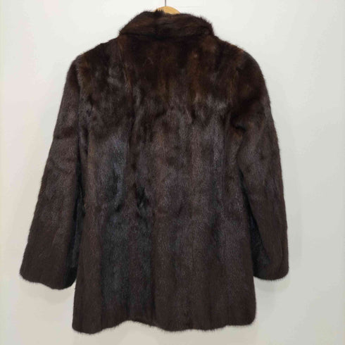 サガミンク SAGA MINK ミドル丈 ミンクファー 毛皮コート レディース US:6