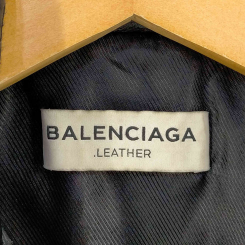 バレンシアガ BALENCIAGA ラムスキン ダブル ライダースジャケット 中綿 ジップアップ レディース JPN:34 XS
