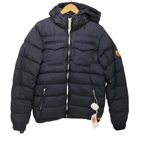 スコッチアンドソーダ SCOTCH&SODA フロントポケット ハイネックフード ナイロン ダウンジャケット メンズ