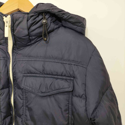 スコッチアンドソーダ SCOTCH&SODA フロントポケット ハイネックフード ナイロン ダウンジャケット メンズ