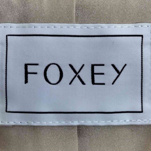 フォクシー FOXEY Slender Shape スレンダーシェイプ ウール ステンカラーコート レディース 38