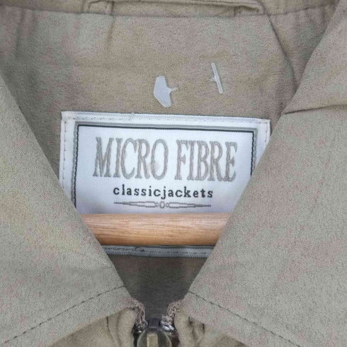 MICRO FIBRE 裏地ストライプ スウェード調ジャケット メンズ