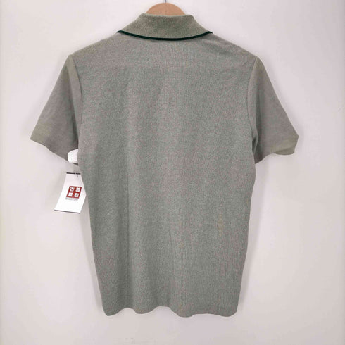 シアーズ Sears S/S カナダ製 総柄ニットポロシャツ メンズ JPN:S