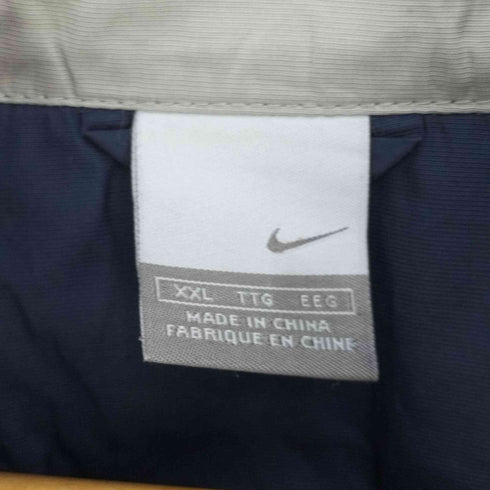 ナイキ NIKE ロゴ刺繍 裏地メッシュ アームライン ハイネックブルゾン メンズ import:XXL