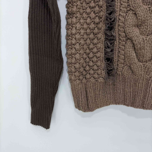 ラインヴァンド LEINWANDE 2020AW フリンジハイネックニット セーター レディース FREE