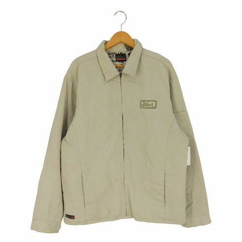 クイックシルバー Quiksilver 裏地総柄キルティング ジップアップジャケット メンズ import:XL