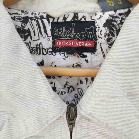 クイックシルバー Quiksilver 裏地総柄キルティング ジップアップジャケット メンズ import:XL