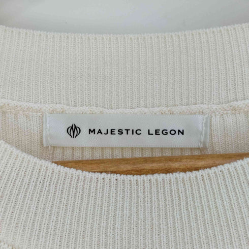 マジェスティックレゴン MAJESTIC LEGON 肩あきカシュクールニットワンピース レディース JPN:M