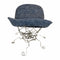 キジマタカユキ KIJIMA TAKAYUKI 22SS RAFFIA METRO HAT 帽子 ラフィアハット レディース L