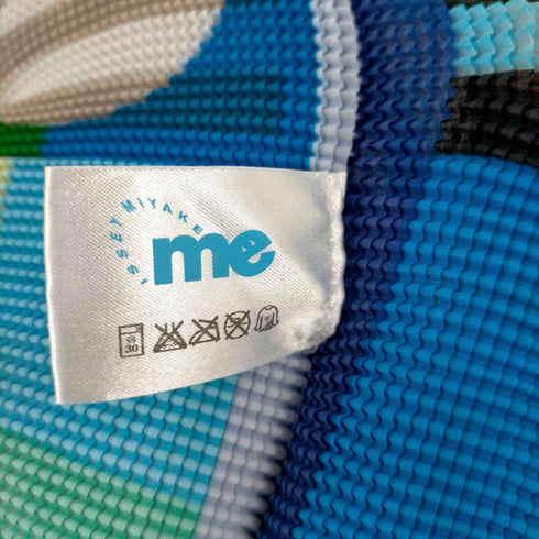 ミー イッセイミヤケ me ISSEY MIYAKE カットソー 半袖 プリーツ 柄 幾何学模様 レディース FREE