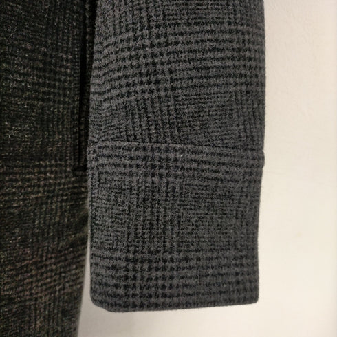 ザリラクス THE RERACS 17AW Pコート ピーコート アウター 中綿 グレンチェック ロング 1 ダークグレー ブラック レディース JPN:1