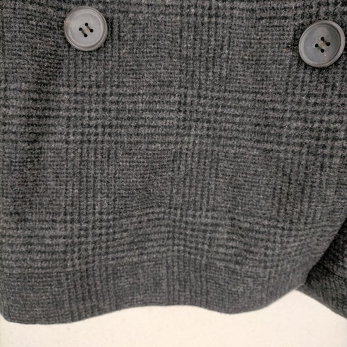 ザリラクス THE RERACS 17AW Pコート ピーコート アウター 中綿 グレンチェック ロング 1 ダークグレー ブラック レディース JPN:1
