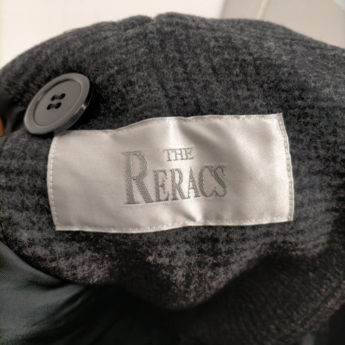 ザリラクス THE RERACS 17AW Pコート ピーコート アウター 中綿 グレンチェック ロング 1 ダークグレー ブラック レディース JPN:1