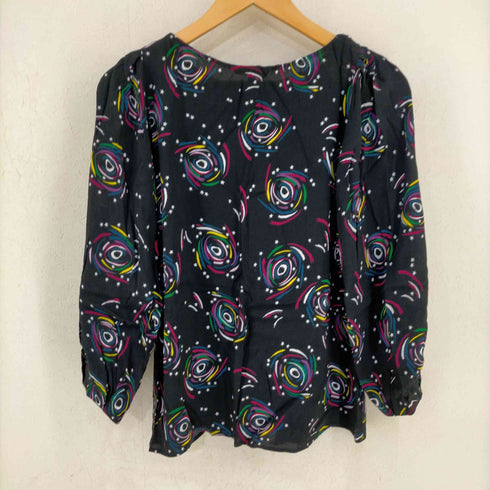 タラジャーモン TARA JARMON カットソー チュニック プルオーバー 総柄 長袖 レディース JPN:36