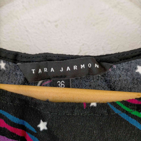タラジャーモン TARA JARMON カットソー チュニック プルオーバー 総柄 長袖 レディース JPN:36