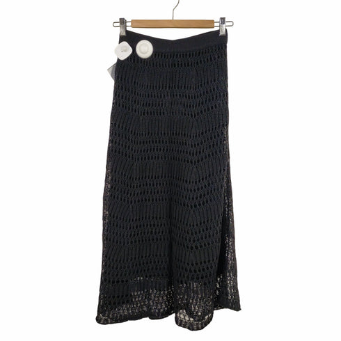 セオリー theory 22SS TISSAGE LACE KNIT SK ニットスカート フレアスカート ロング メッシュ 編み込み レディース JPN:S