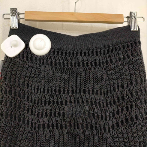 セオリー theory 22SS TISSAGE LACE KNIT SK ニットスカート フレアスカート ロング メッシュ 編み込み レディース JPN:S