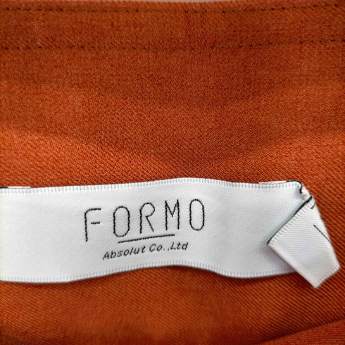 FORMO リネン マキシ丈スカート ロング フレア ギャザー タック レディース JPN:2