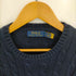 ポロラルフローレン POLO RALPH LAUREN ポニー刺繍 ケーブル編み コットンニット メンズ import:M
