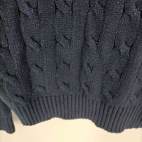 ポロラルフローレン POLO RALPH LAUREN ポニー刺繍 ケーブル編み コットンニット メンズ import:M
